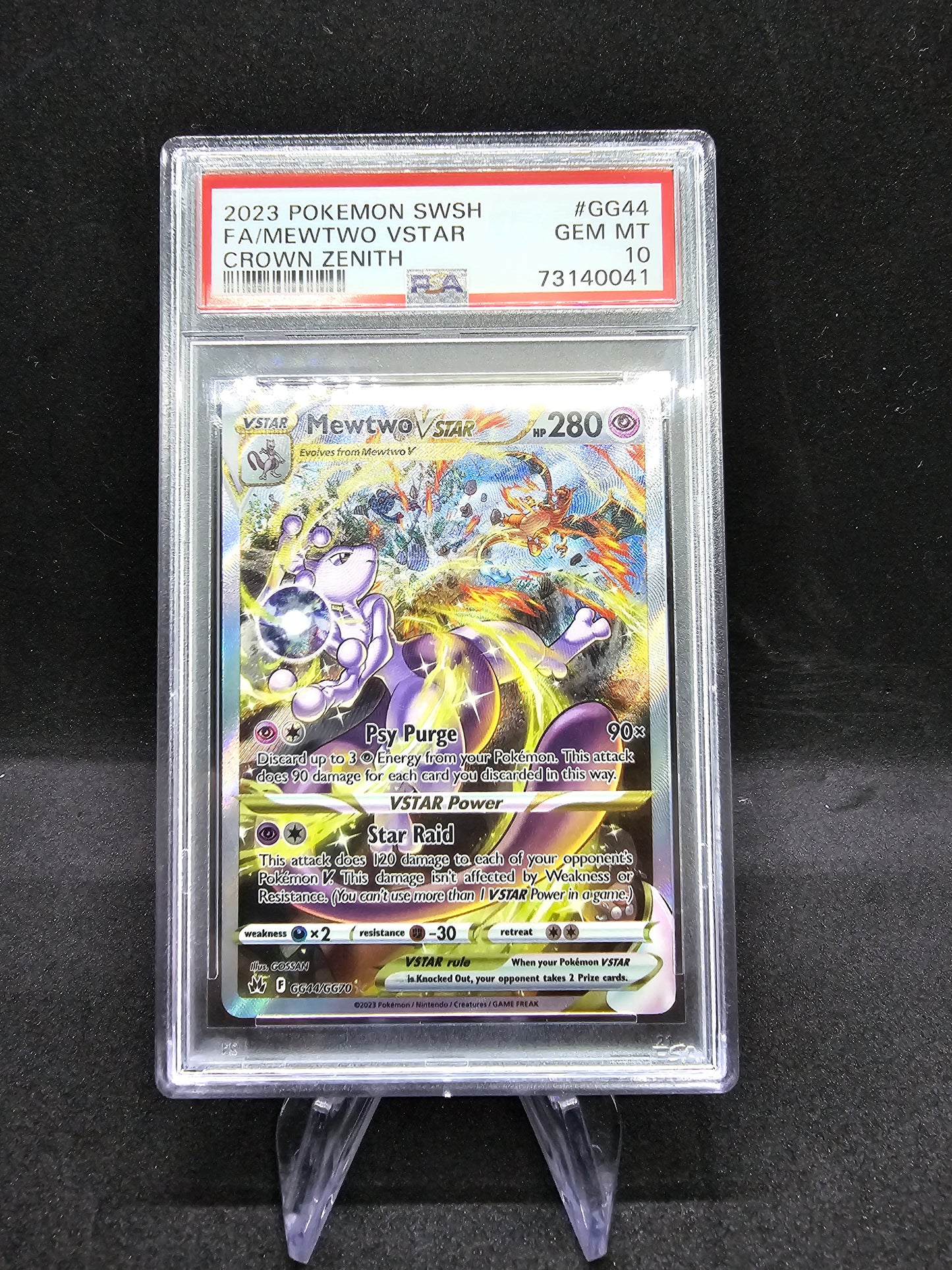 Mewtwo VSTAR - Crown Zenith: Galarian Gallery PSA 10