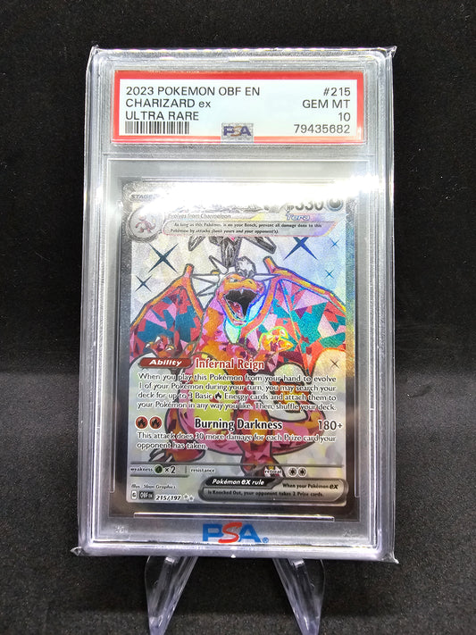 Charizard Ex #215 Pokemon Obsidian Flames PSA 10